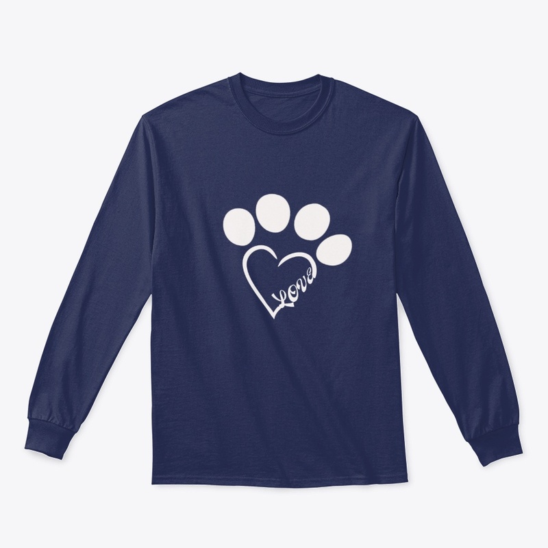 Love Dogs Shirt, pawprints Lover T-Shirt