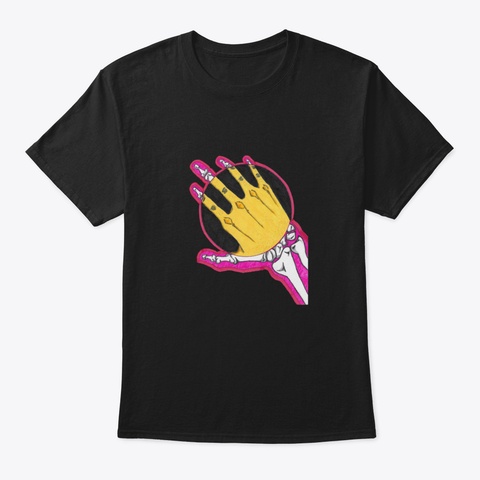 X Ray Hand Black Camiseta Front