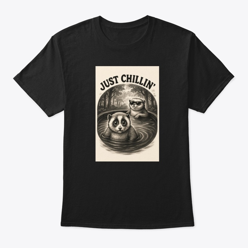 Cute Raccoon Sunglasses Forest Chill
