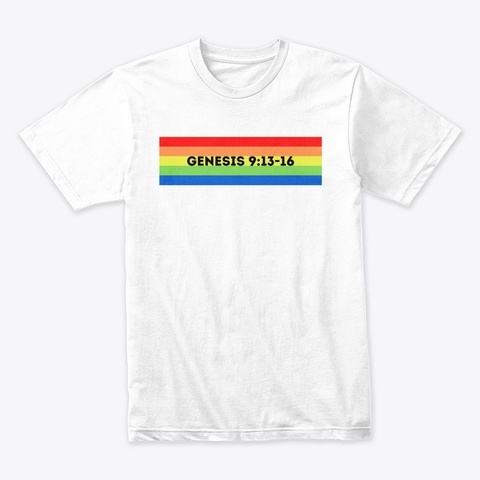 Genesis   Rainbow Covenant Shirt White T-Shirt Front