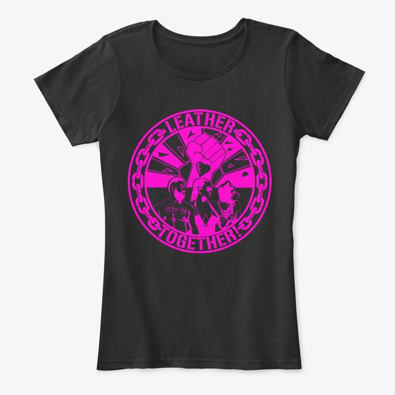 Leather Together - Logo Mono Pink