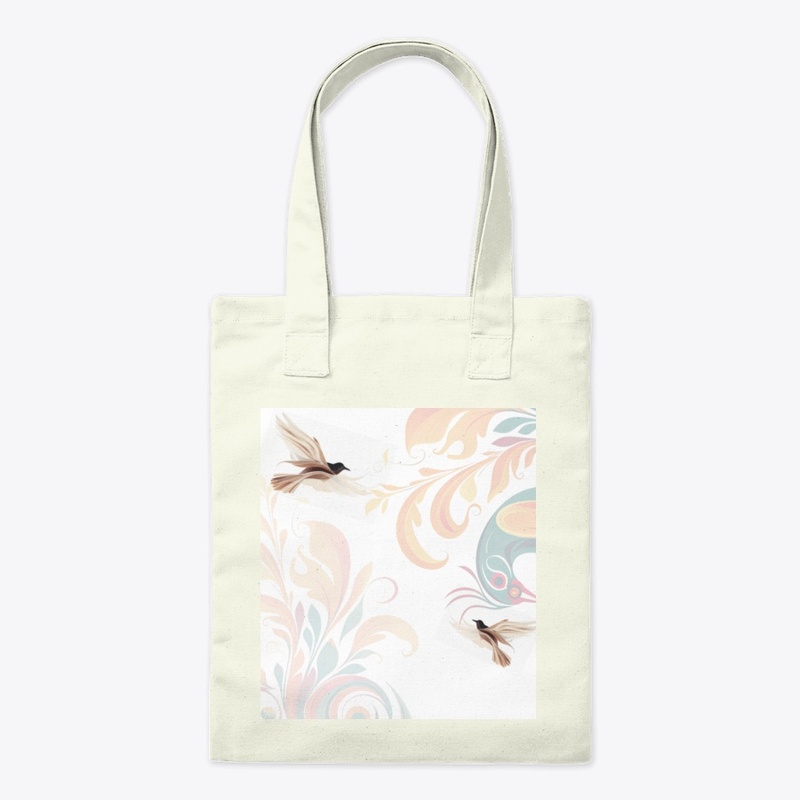 Freedom in Flight–Elegant Bird Swirl art