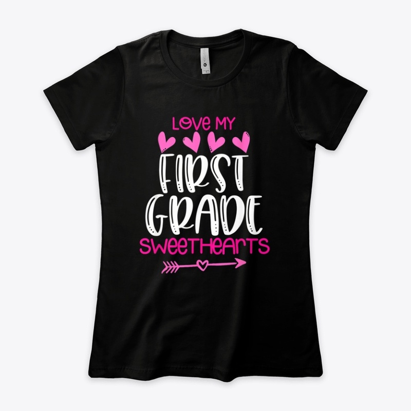 First Grade Teacher Valentine T-Shirt