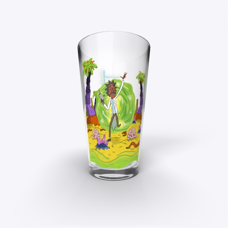 Rick Wall Multiverse Pint Glass 