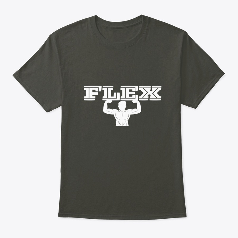 Flex t-shirt (white on dark)