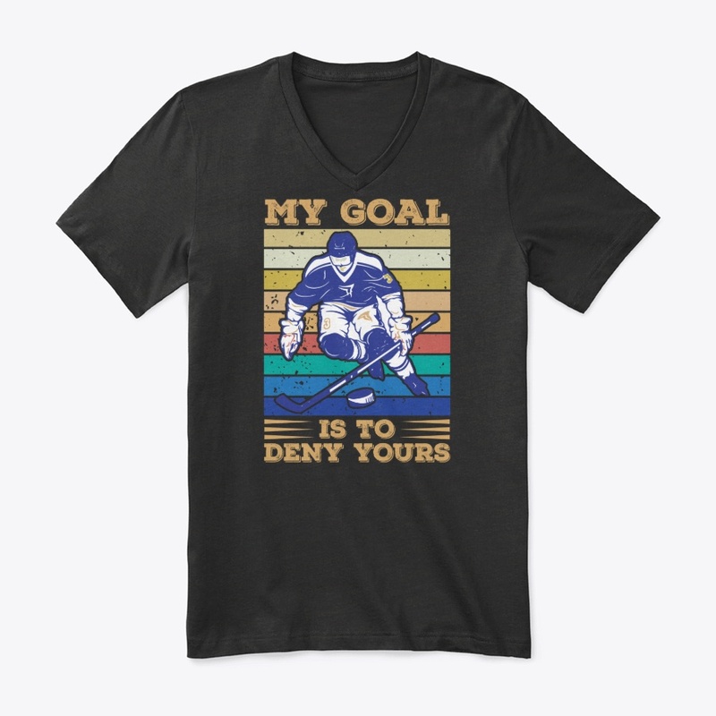 Retro Style Ice Hockey Players T shirt