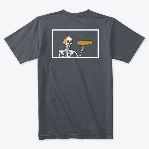 Skeleton Recordist Tee Heavy Metal Camiseta Back