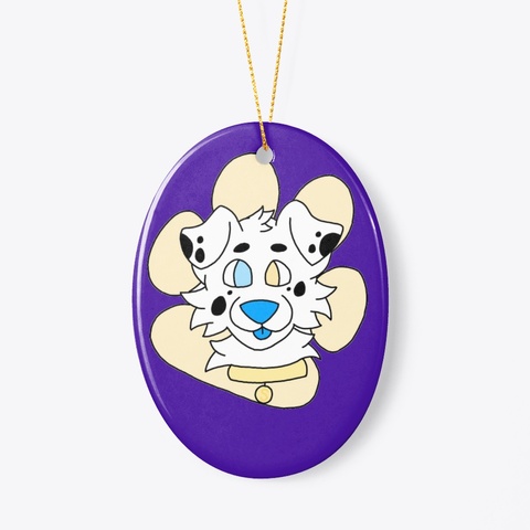 Smudges Ornament Rich Purple Maglietta Back