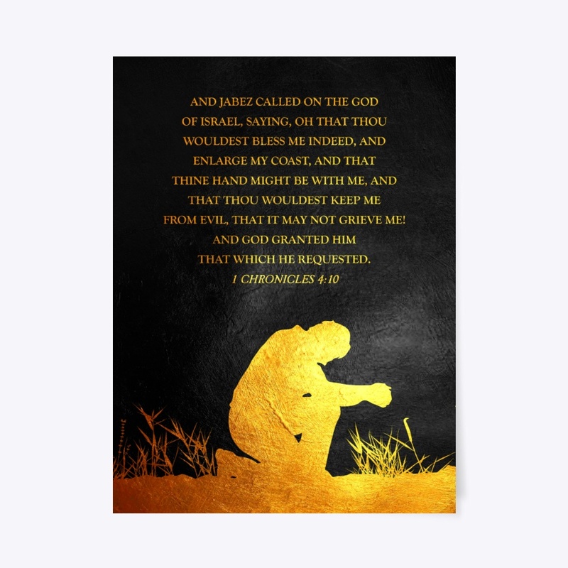 1 Chronicles 4:10 Bible Verse Wall Art