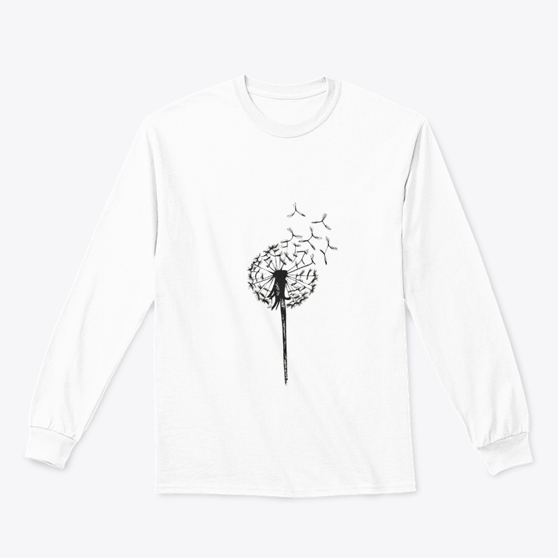 Dandelion blowing