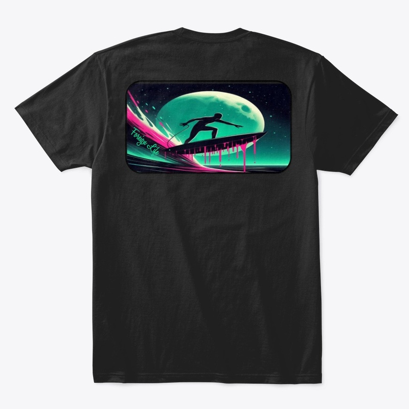 Foreign Life Pink Green Surfer