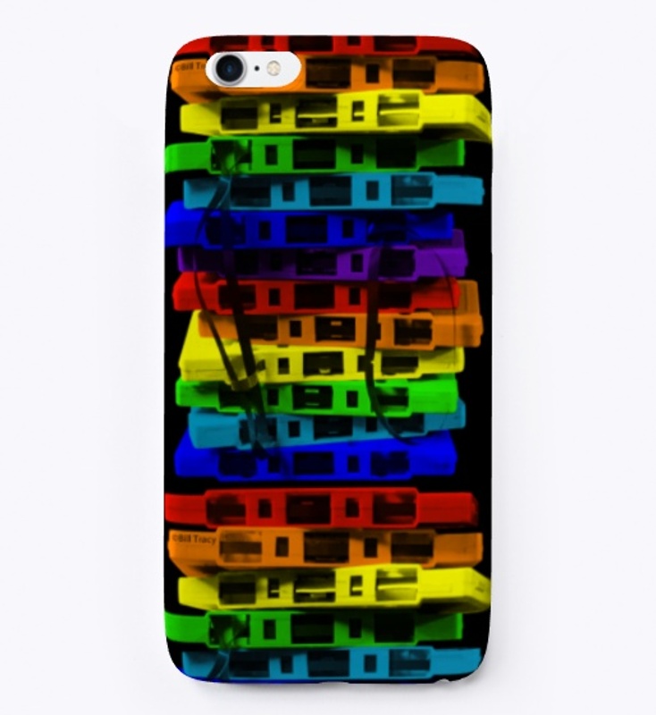 Colorful Stack Of Cassette Tapes