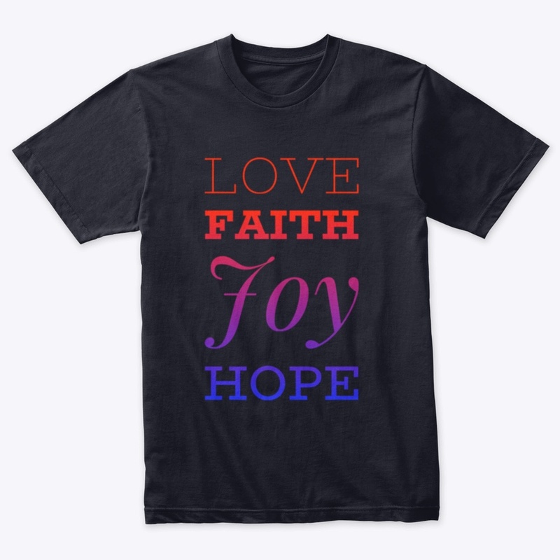 Love Faith Hope Joy Ombre'