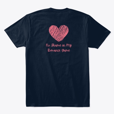 The Book Refuge  No Shame New Navy Camiseta Back