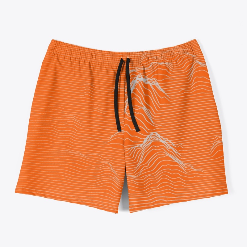 Topographic pattern swimwear