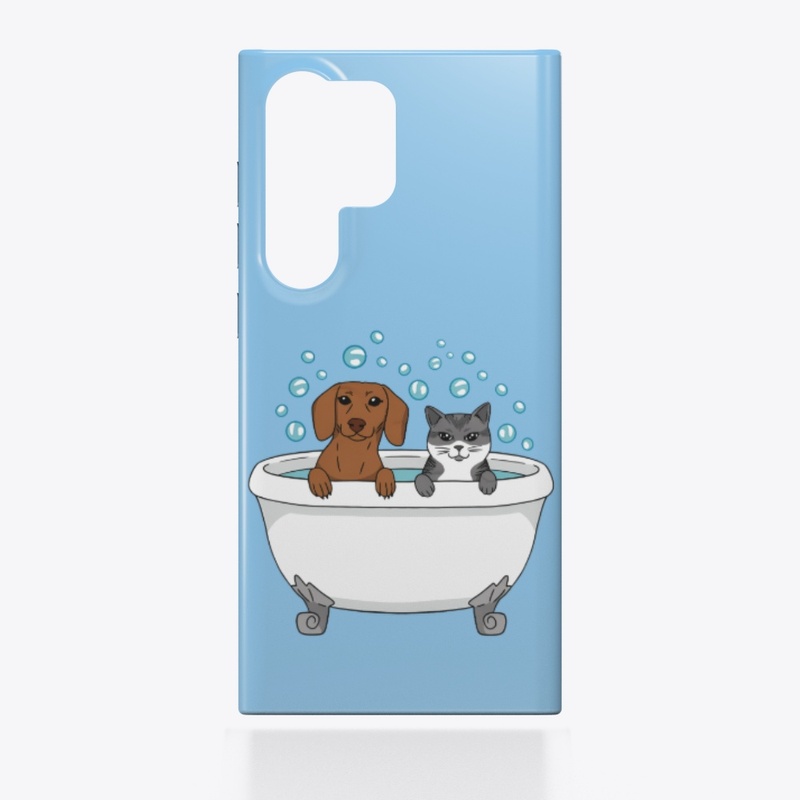 Dog and Cat Bath Time