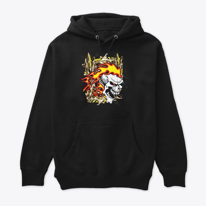Skull With Fire Classic