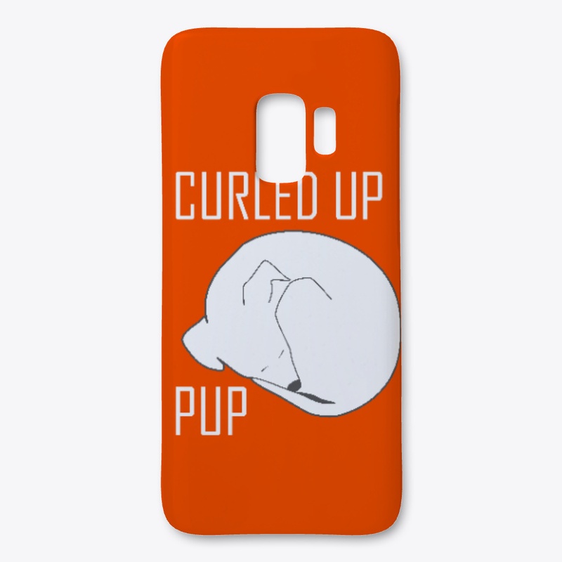 Curled Up Pup Phone Cases