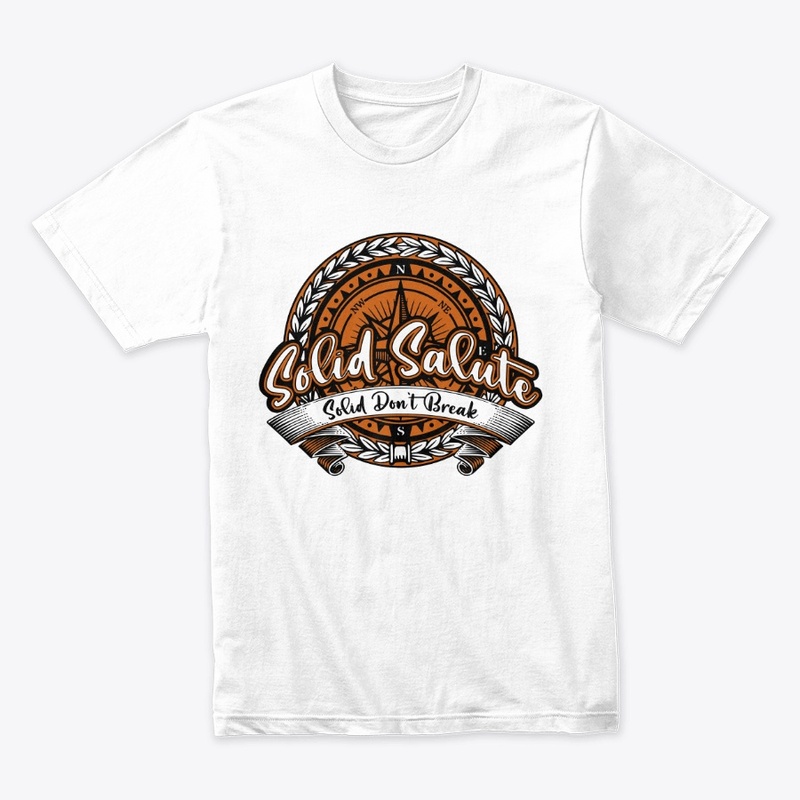 Blk/Burnt orange/Wht Solid Salute Badge
