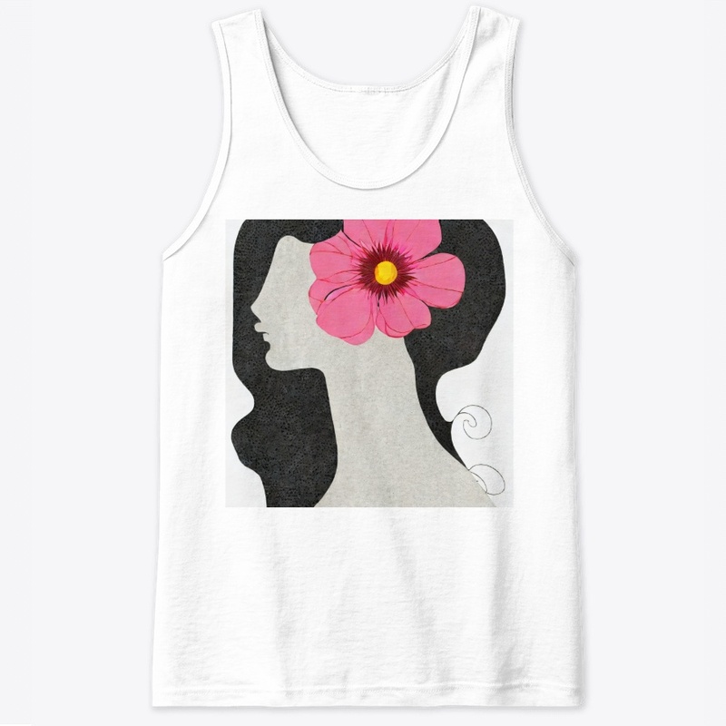 Pink floral lady