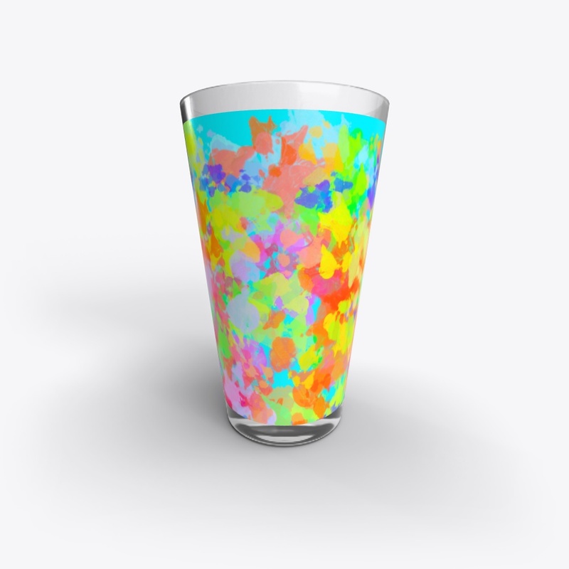 Rainbow Pint Glass