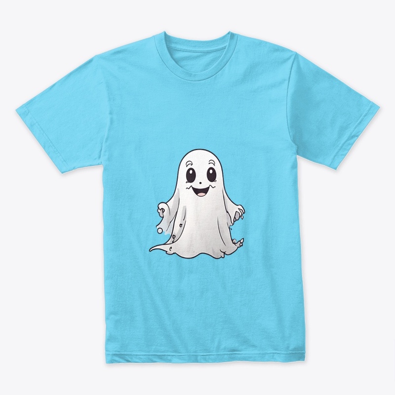 Cute little ghost with unsettling