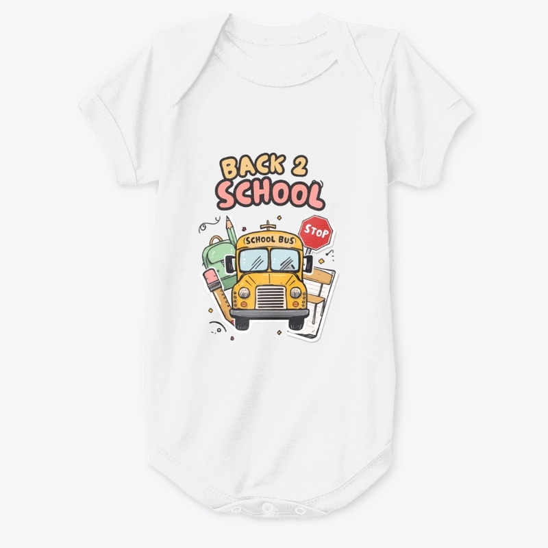  Back 2 School Bus & Supplies T-Shir