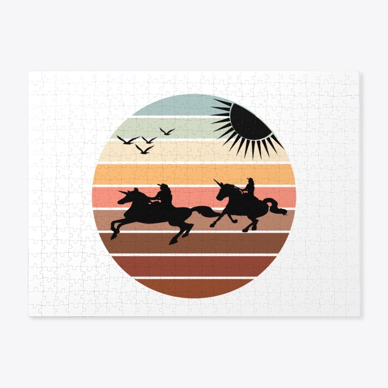 Retro vintage sunset design