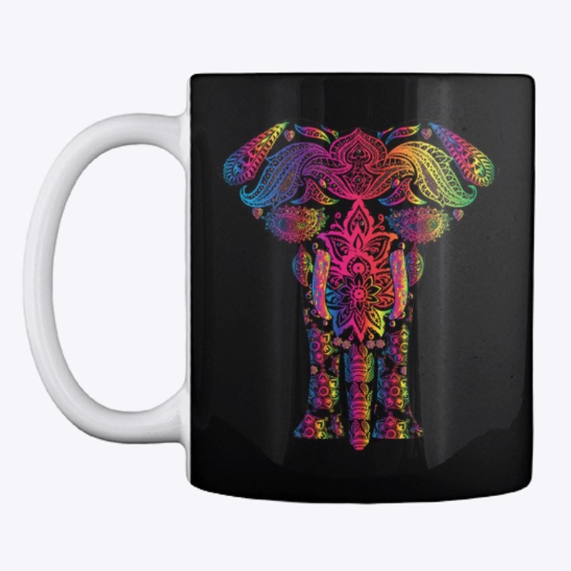 Elephant shirt, Ornate Elephant, Ornate