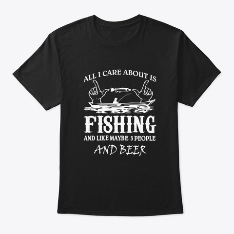 Fishing Otgcr Black T-Shirt Front