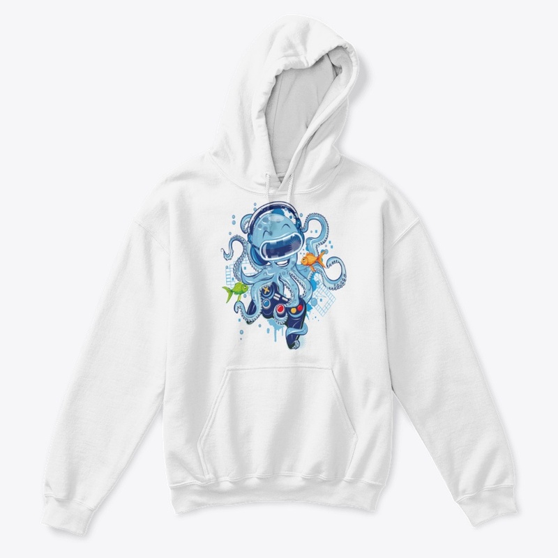 Funny Video Games T-Shirt Octopus