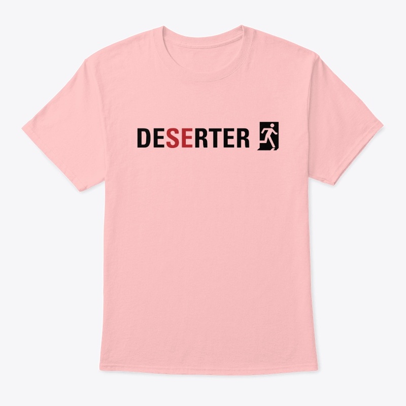 Classic Deserter colour tee, black logo
