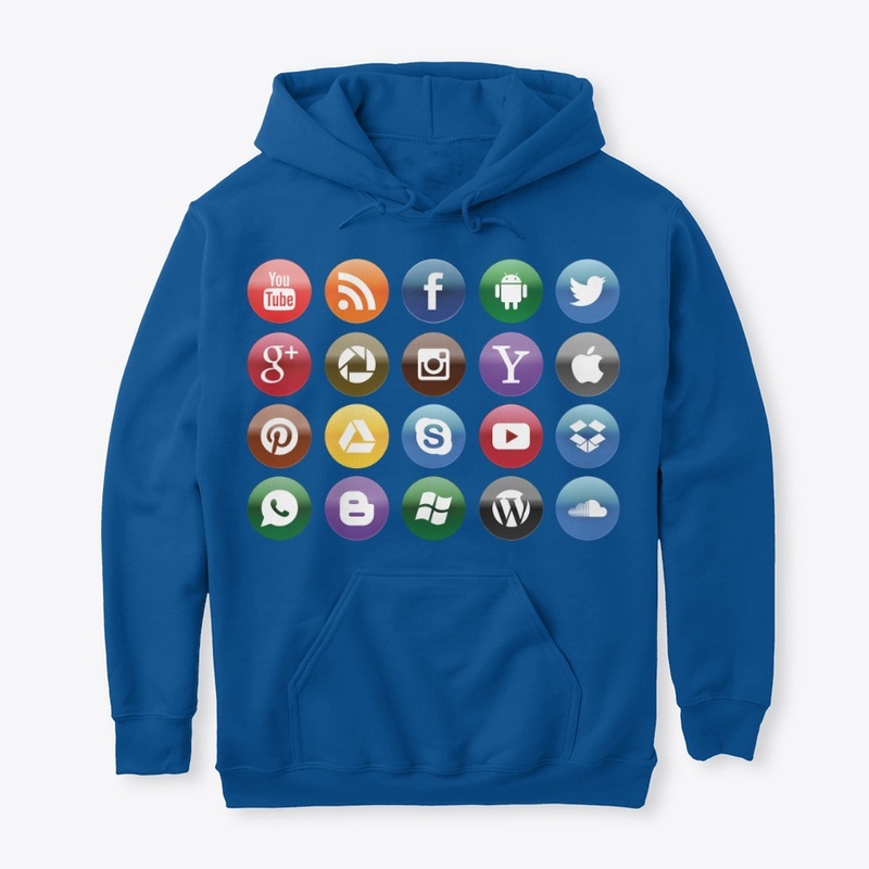 SWEATSHIRT HOODED  SOCIAL MEDIA