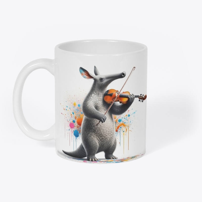 Ant Eater playing violin