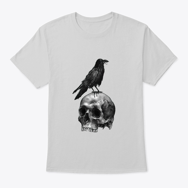 Raven on Skull
