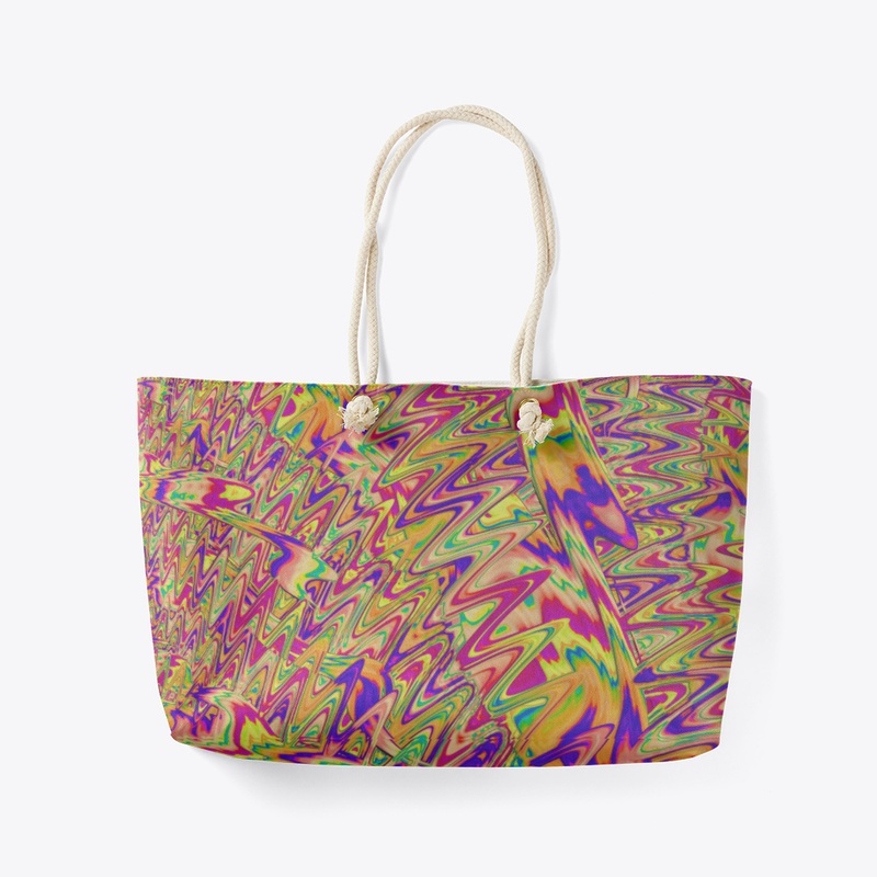 Psychedelic Colorful Neon Abstract Art
