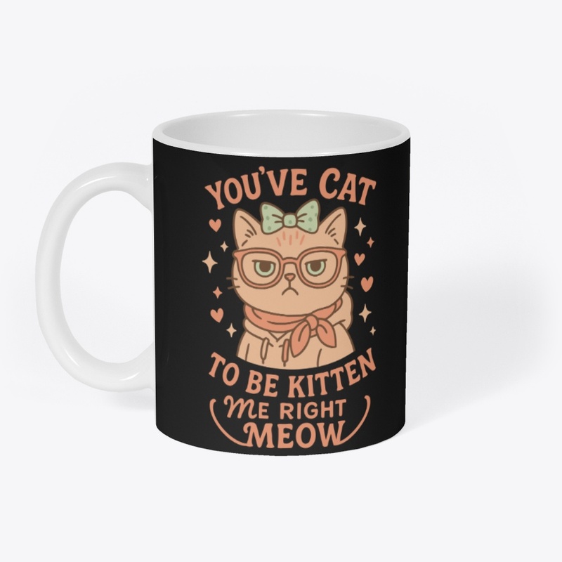 Cute Nerdy Bow-Tie Kitty