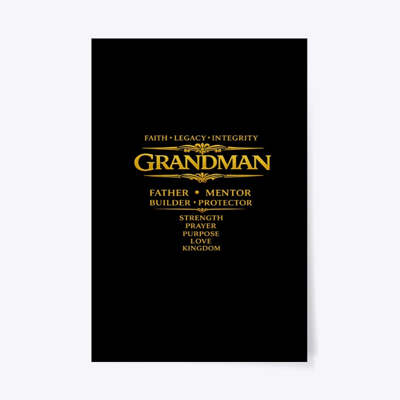 GRANDMAN stands for faith, legacy
