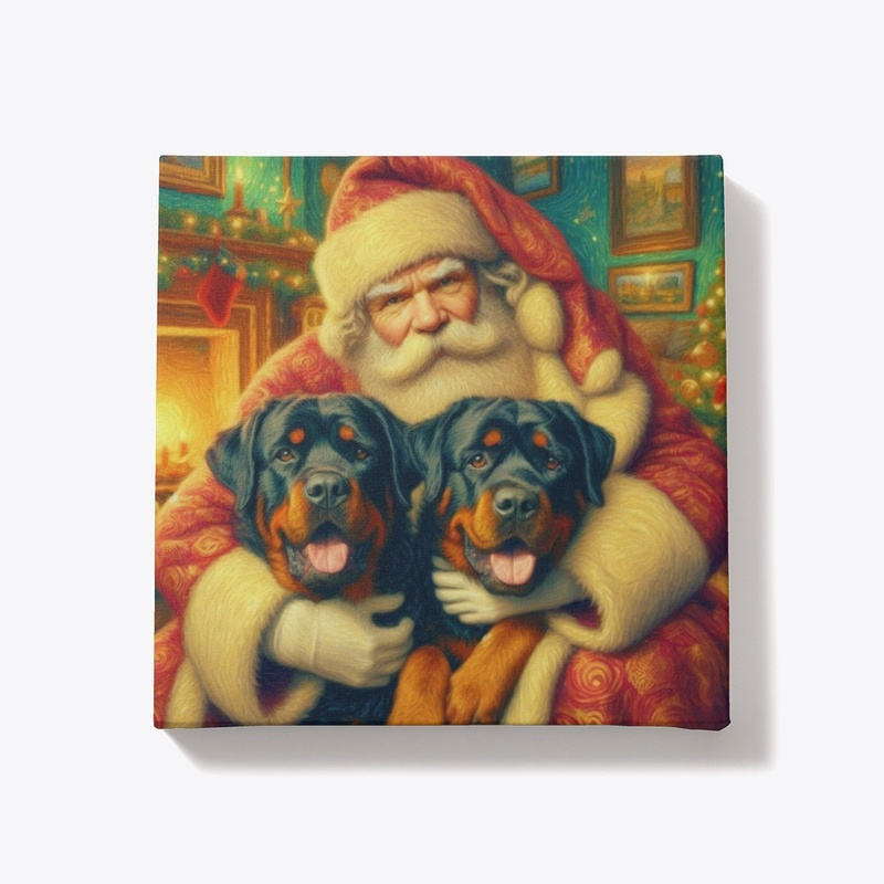 Rottweilers and Santa