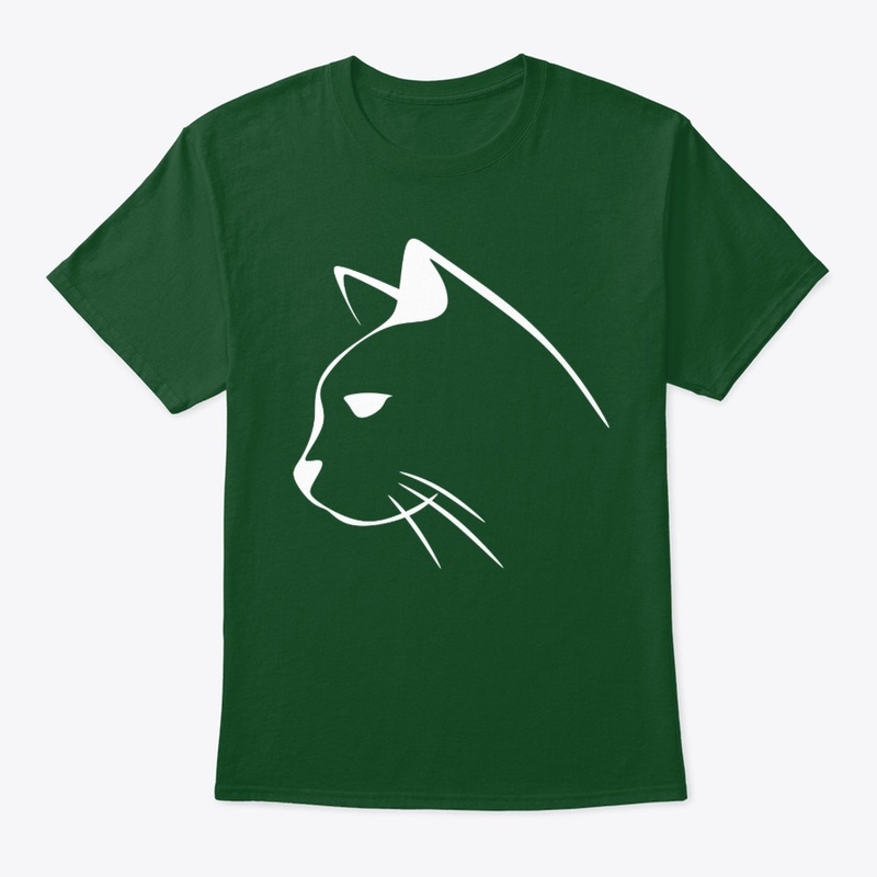 White cat design profile