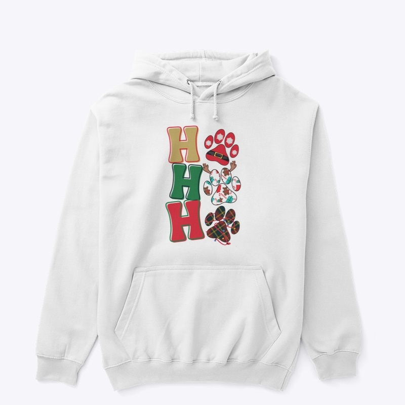HO HO HO Dog Paw Christmas 
