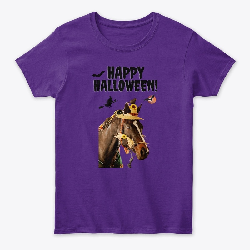 Women's Happy Halloween Horse Tee