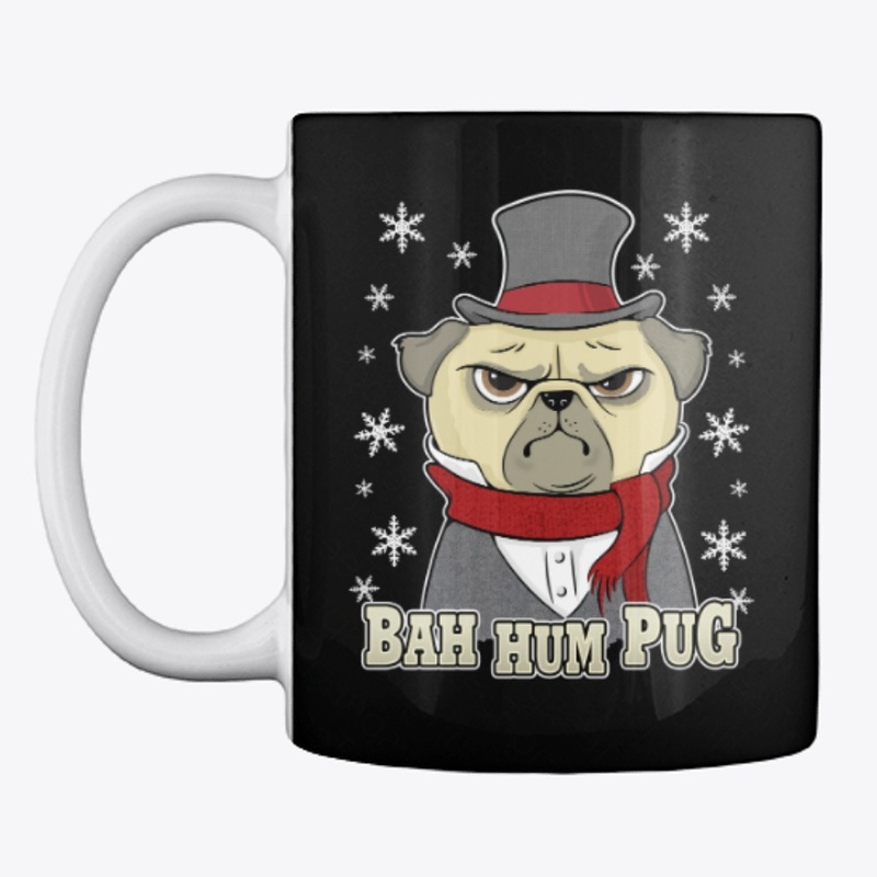 Bah Hum Pug Christmas
