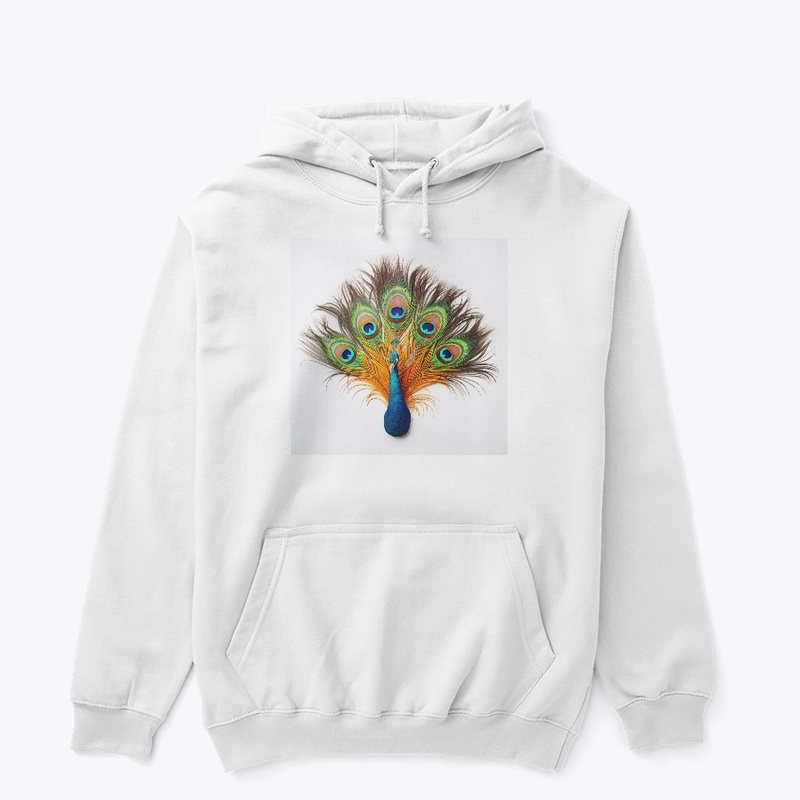 A peacock that shows all the colours