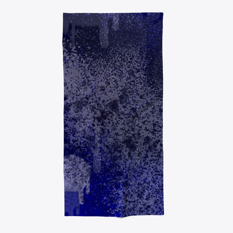 Black and Gray Spray Paint On Blue 