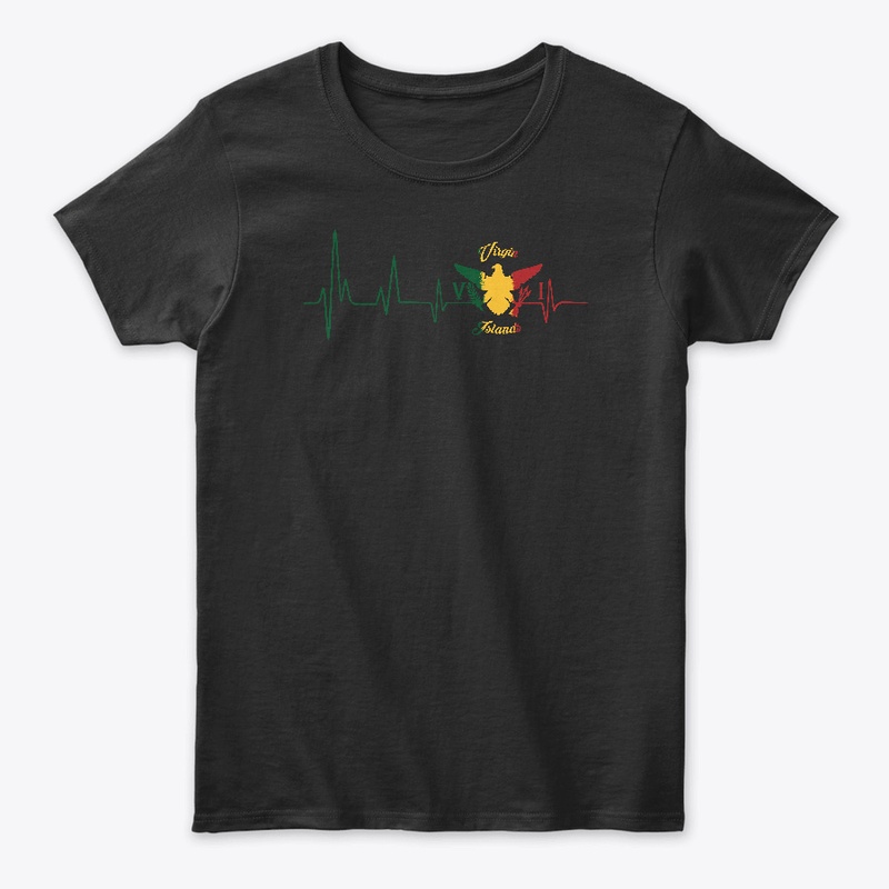 VIRGIN ISLANDS HEART BEAT TEE
