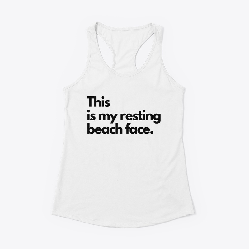 Resting Beach Face Woman's Apparel 