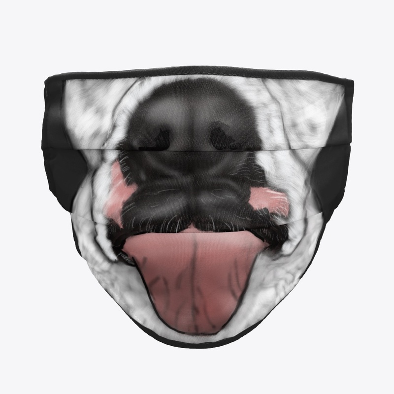 White boxer  face mask