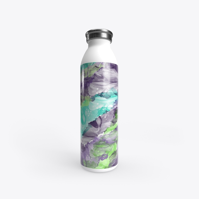 PURPLE / TEAL MOSS SPLASH