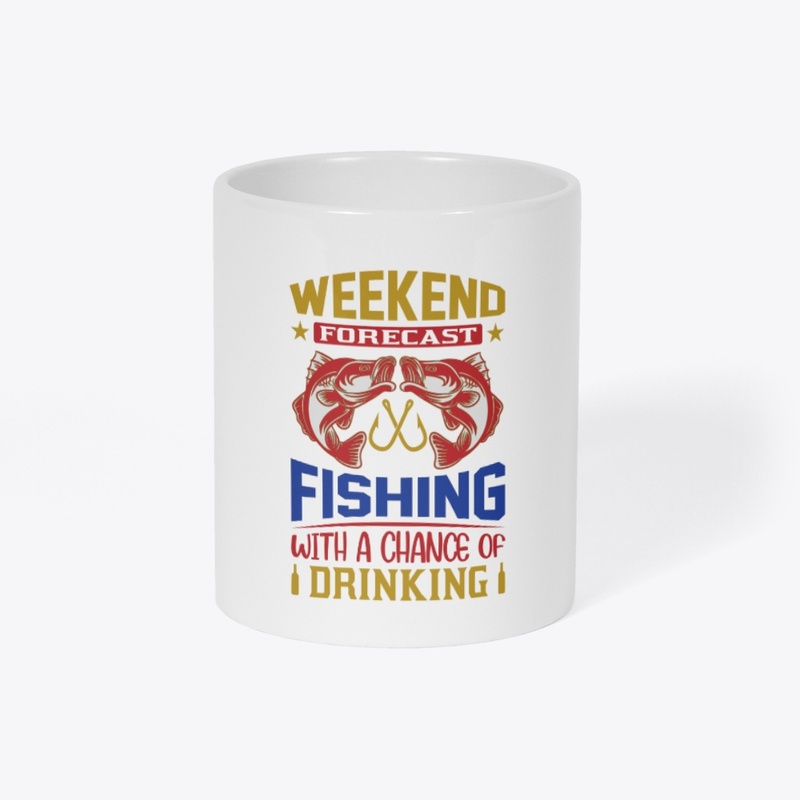 Weekend Forecast Fishing With  T-Shirt